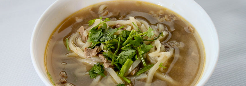 Mongolian noodle soup